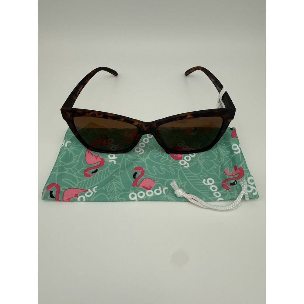 Goodr Vanguard Visionary Sunglasses Tortoise Brown Polarized with Case NWT